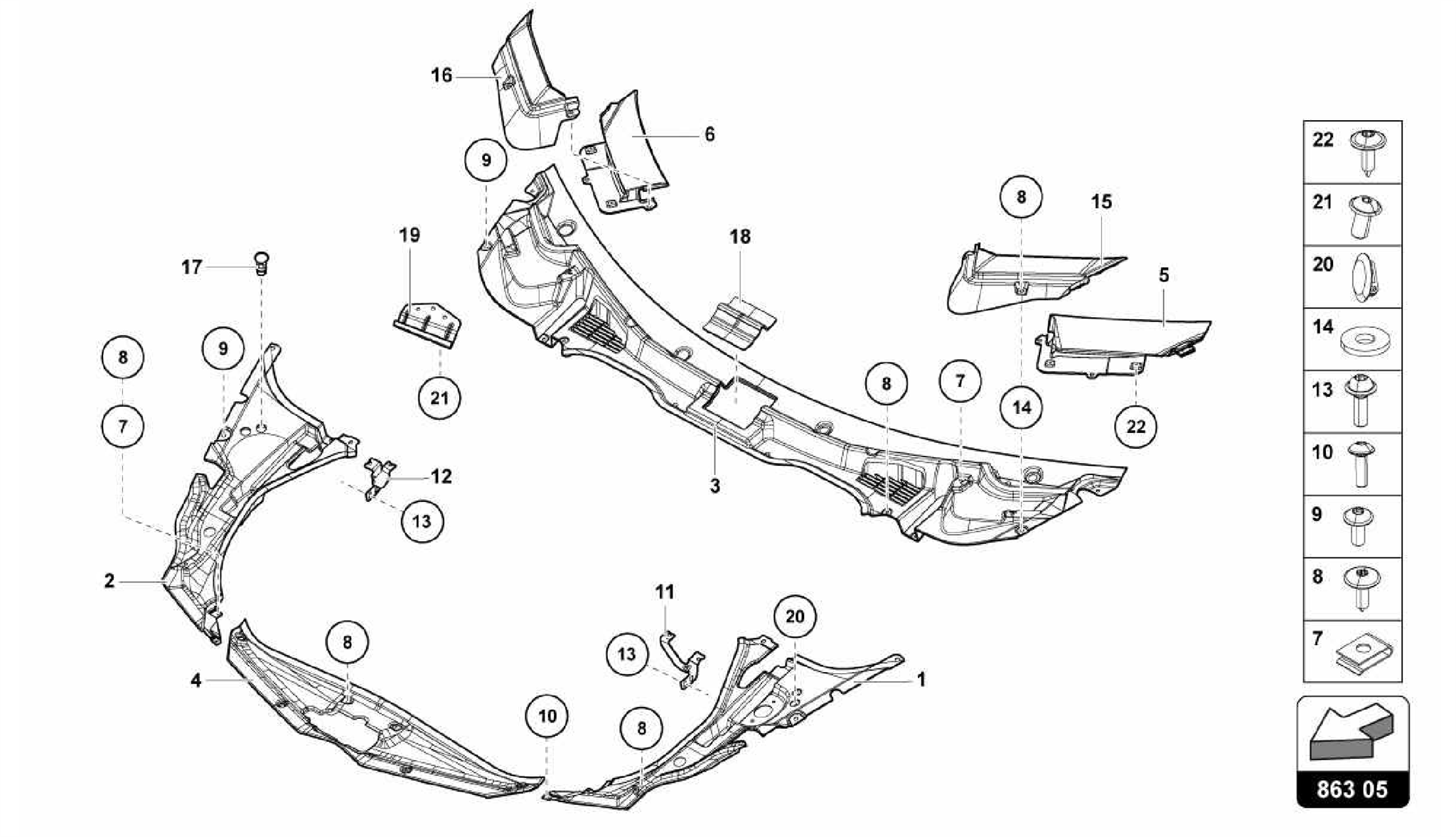 863.05.00-LUGGAGE COMP. FLOOR COVERING