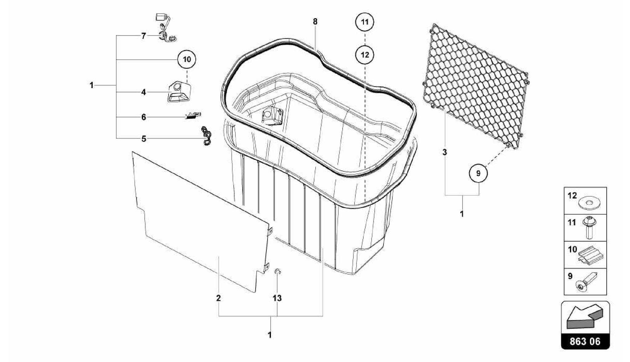 863.06.00-LUGGAGE BOOT TRIMS