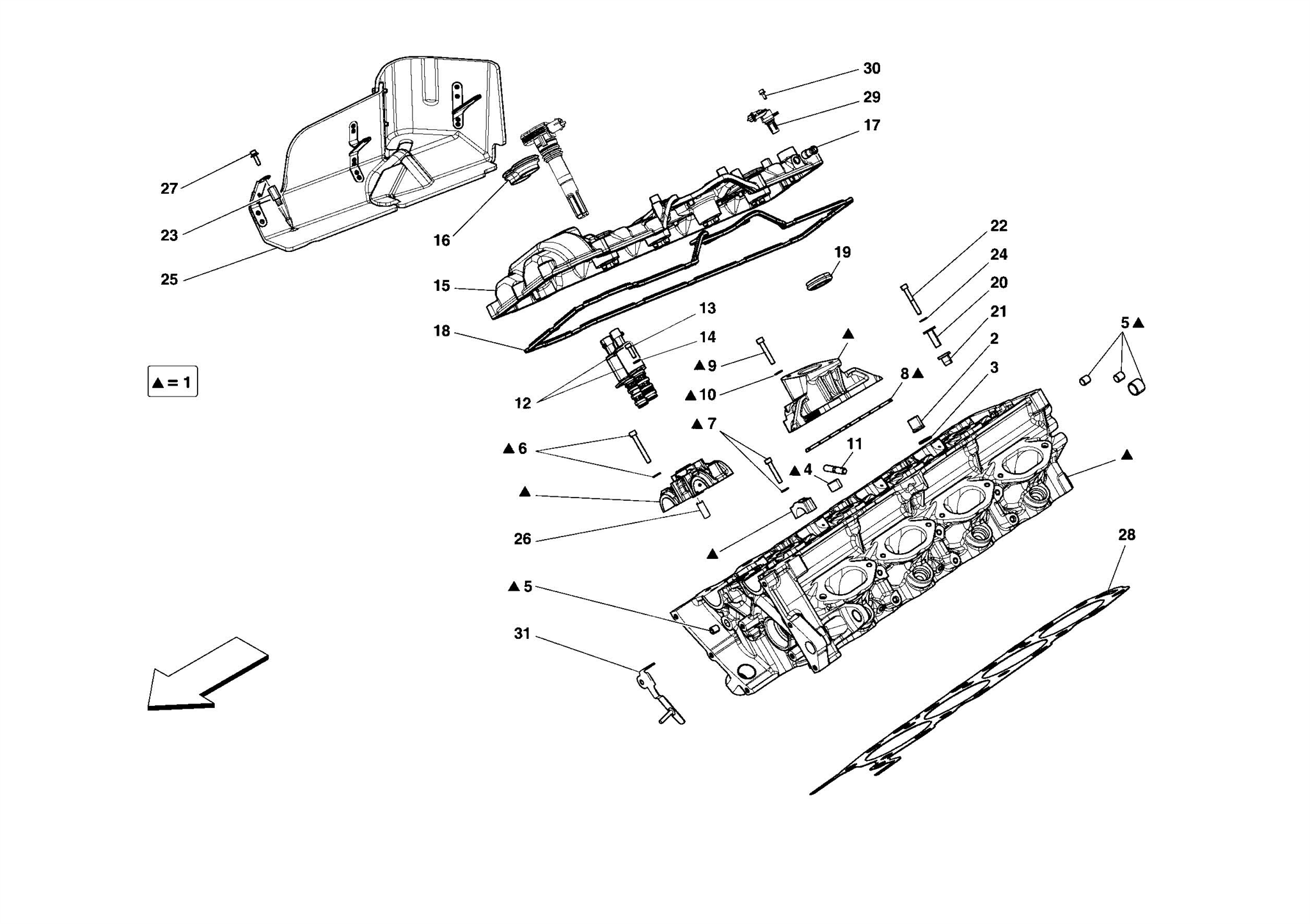 0003 - RIGHT HAND CYLINDER HEAD