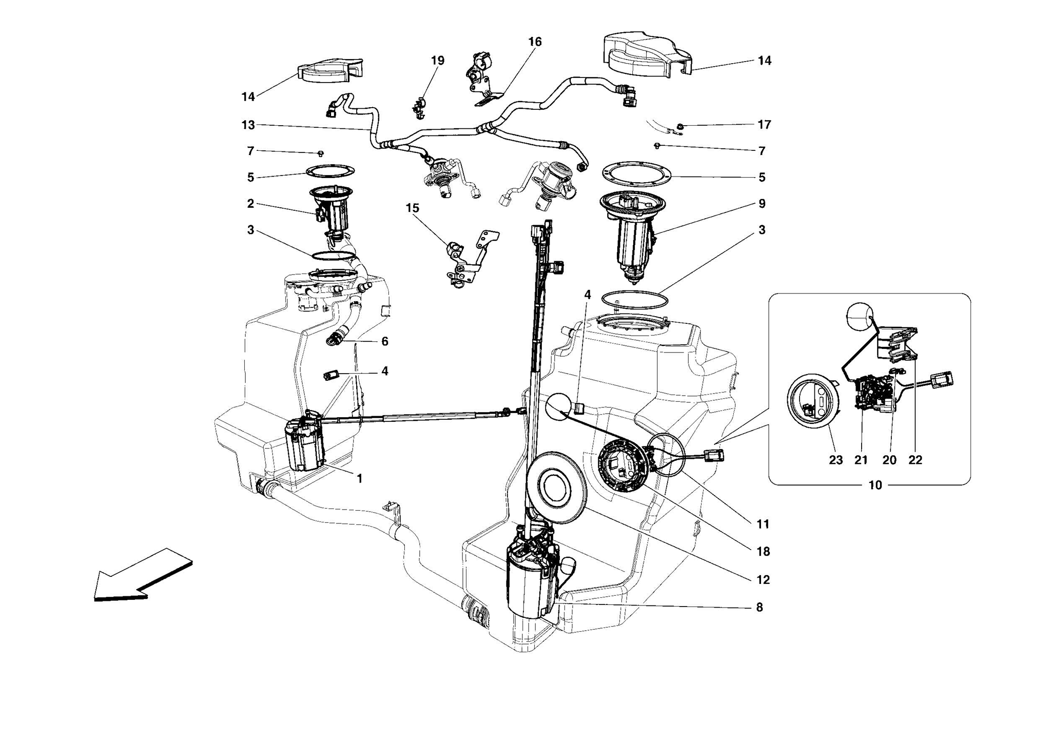 0009 - FUEL SYSTEM PUMPS AND PIPES