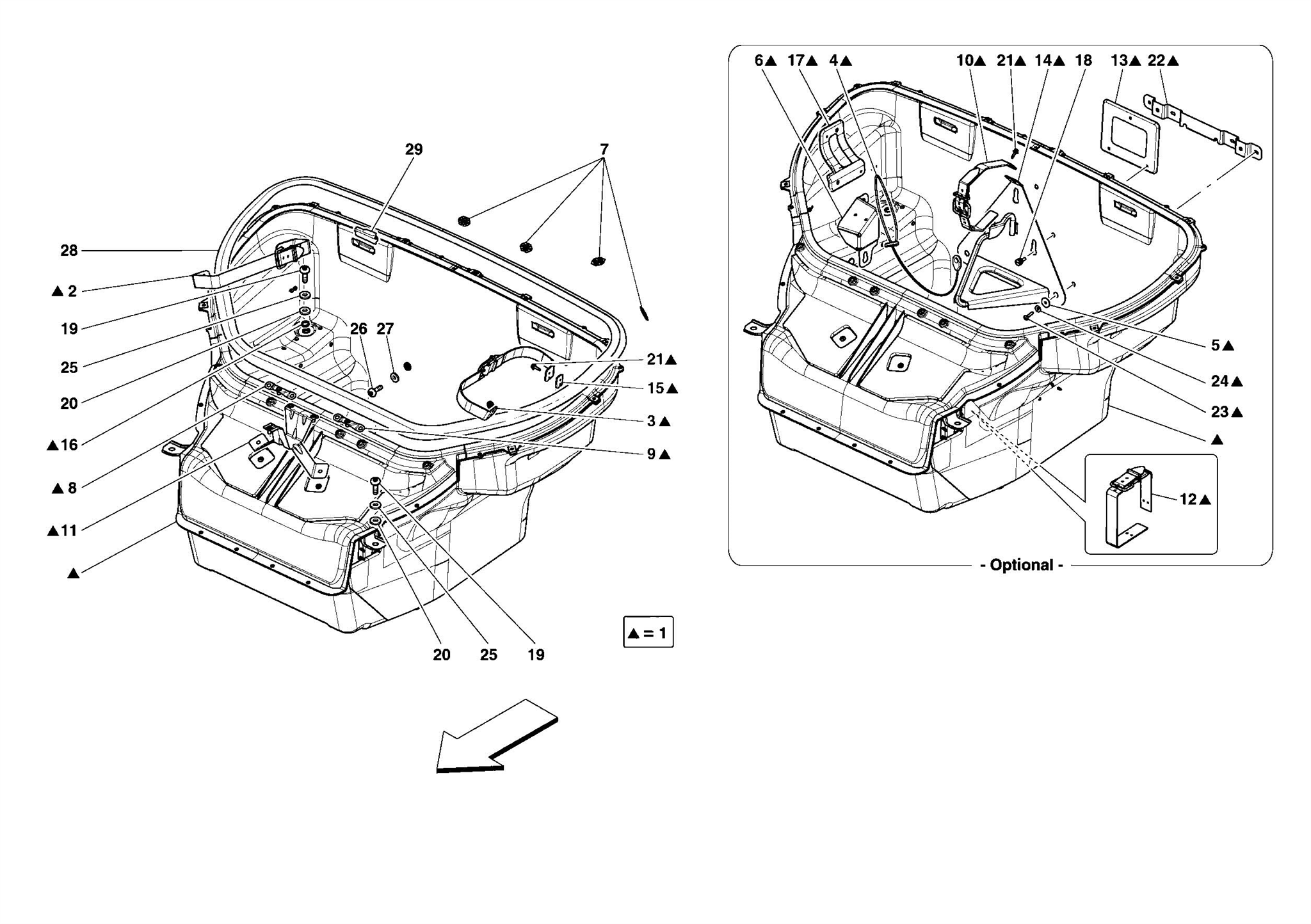 0108 - FRONT COMPARTMENT TRIM