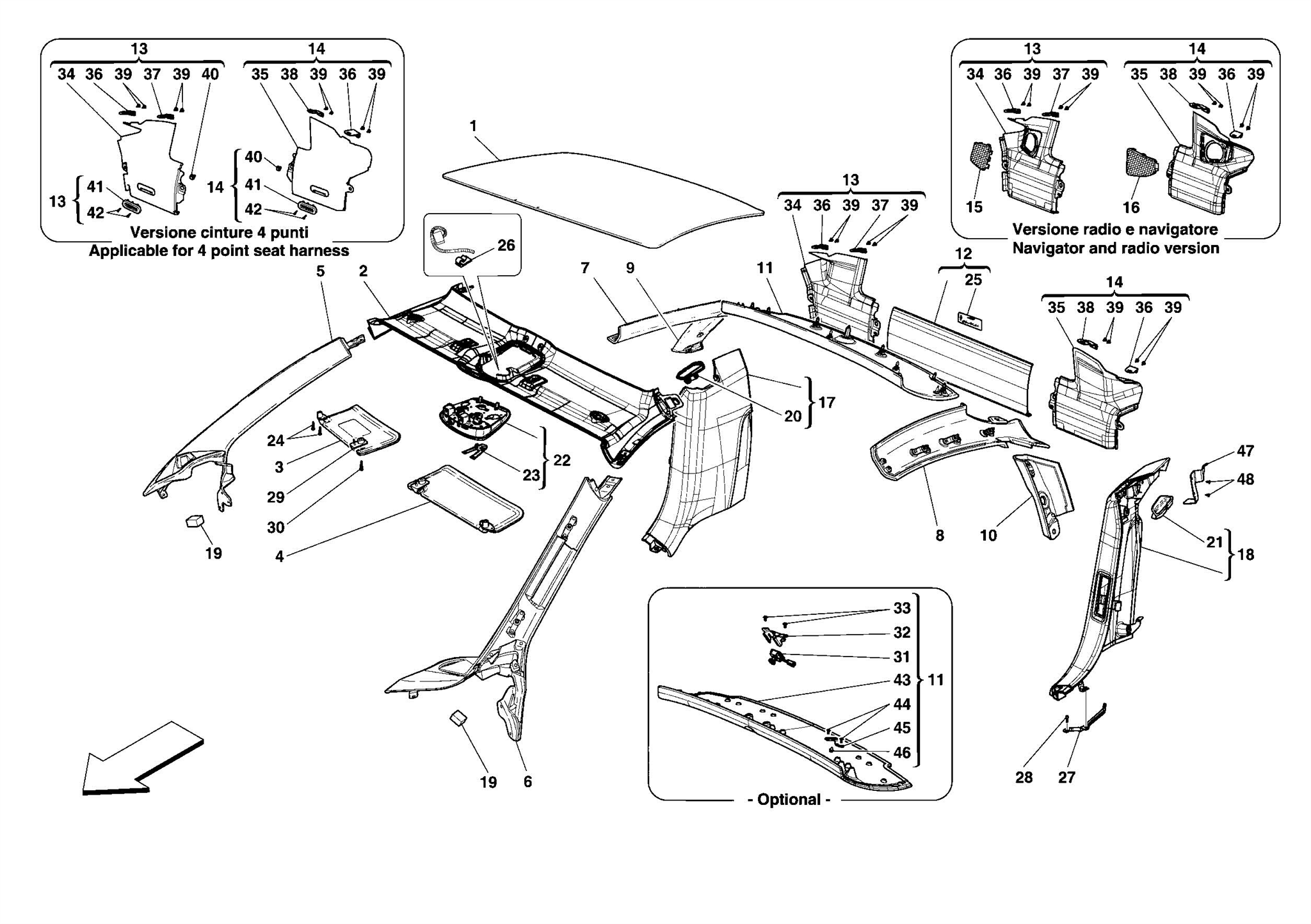 0109 - HEADLINER TRIM AND ACCESSORIES