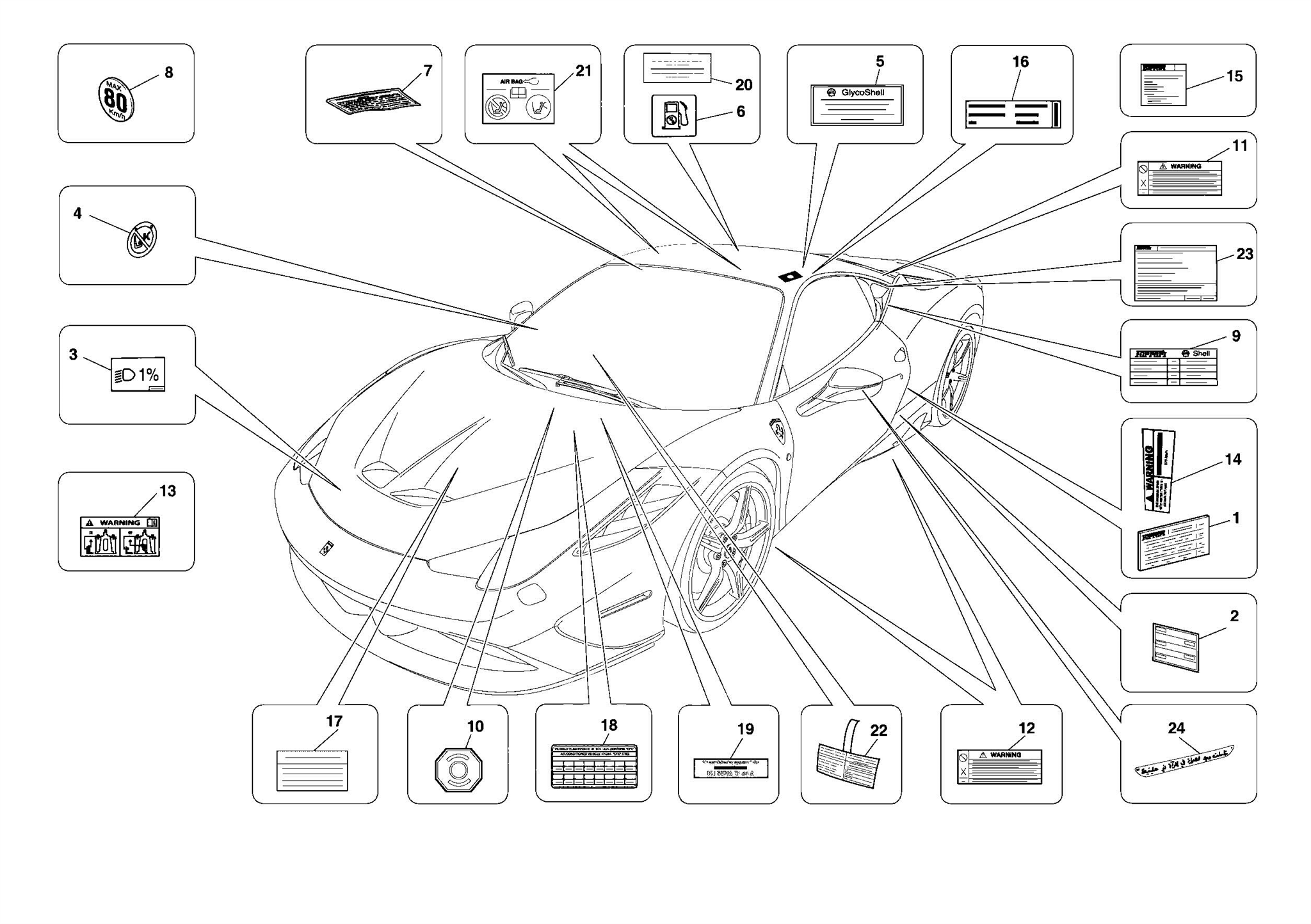 0134 - ADHESIVE LABELS AND PLAQUES