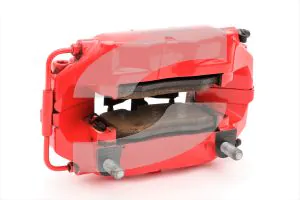 Ferrari - Used Parts 228019-Q2 LH REAR CALIPER WITH PADS - Scuderia red