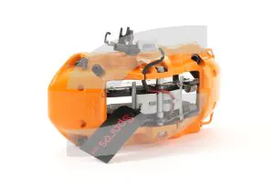 Lamborghini - Used Parts 4T0615105AN-Q2 LEFT FRONT BRAKE CALIPER HOUSING - ORANGE