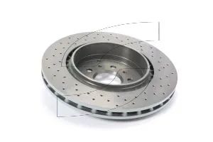 Maserati 228411 DRILLED BRAKE DISC REAR D.33