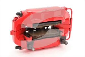 Ferrari - Used Parts 228007-Q2 LH FRONT CALIPER WITH PADS - Scuderia red