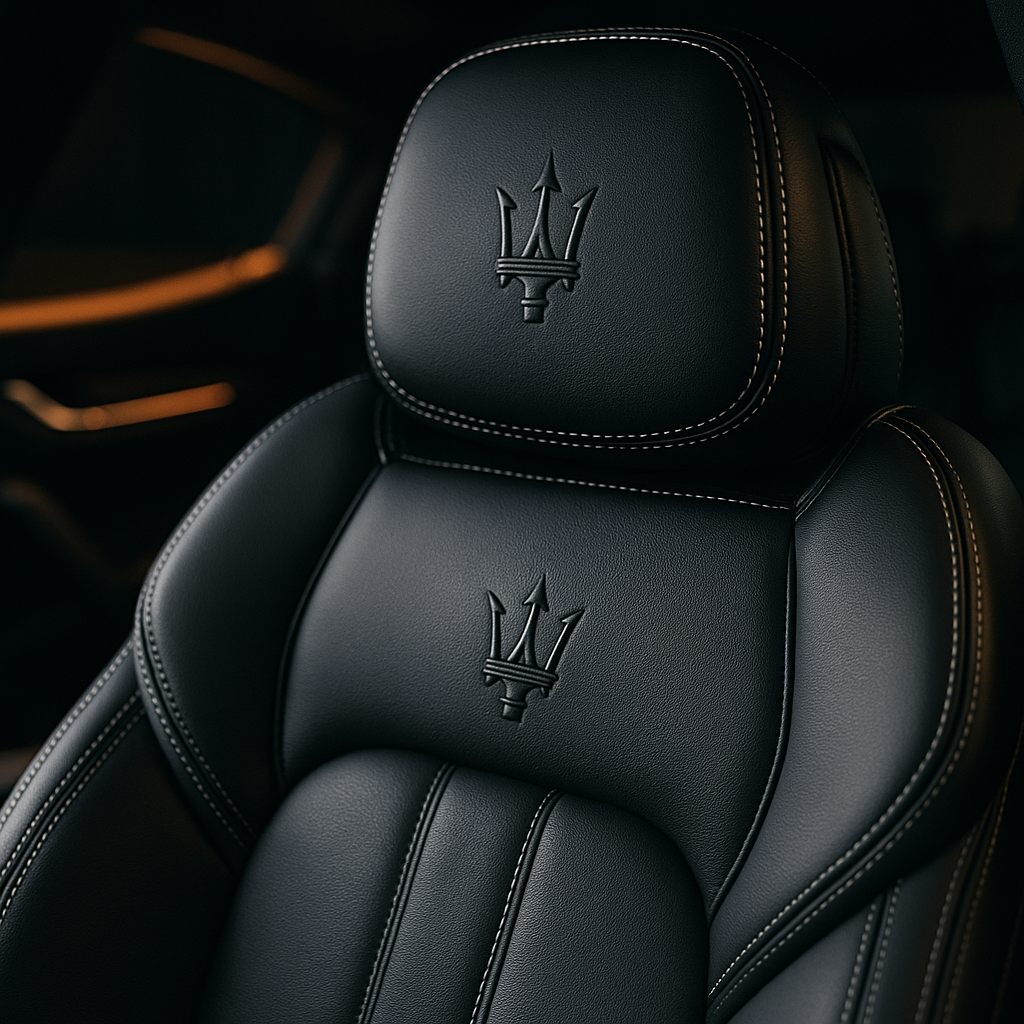 Maserati Seat Close-up